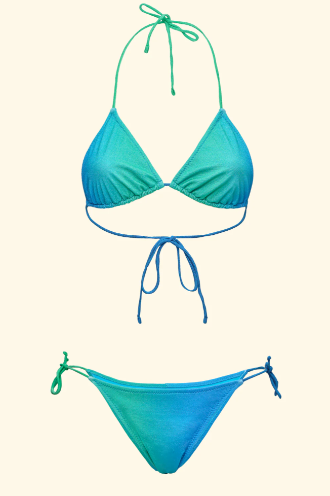 Bikini Donna F**K Triangolo con Slip Regolabile Fantasia