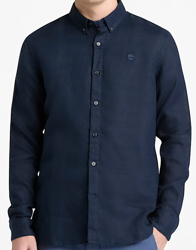 Camicia in Lino Mill Brook da Uomo