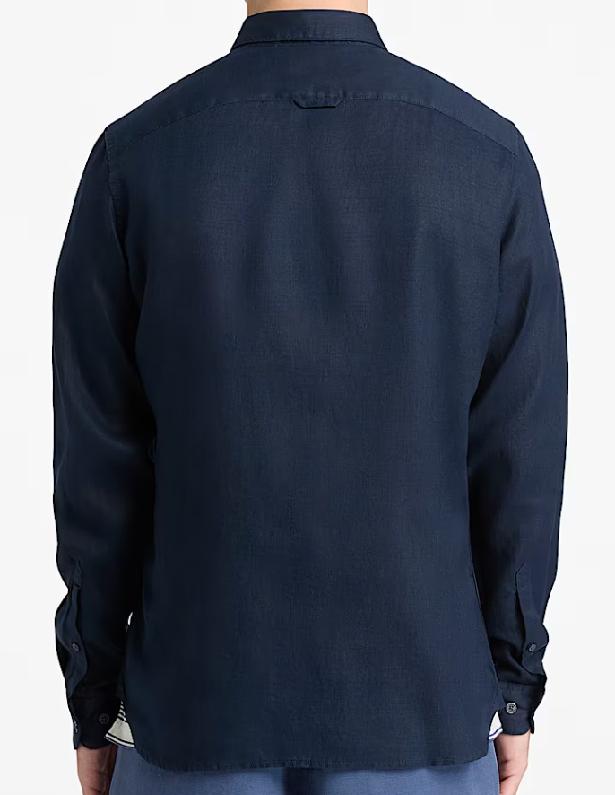 Camicia in Lino Mill Brook da Uomo