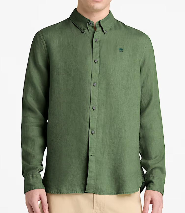 Camicia in Lino Mill Brook da Uomo