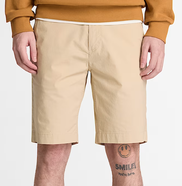 Shorts Chino in Popeline Claremont da Uomo