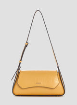 Borsa a tracolla Xena gialla con patta