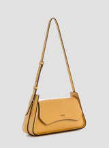 Borsa a tracolla Xena gialla con patta