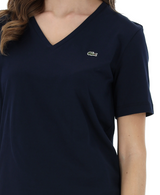 T-SHIRT CON SCOLLO A V IN MORBIDO COTONE RELAXED FIT