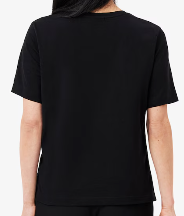T-SHIRT CON SCOLLO A V IN MORBIDO COTONE RELAXED FIT