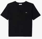 T-SHIRT CON SCOLLO A V IN MORBIDO COTONE RELAXED FIT