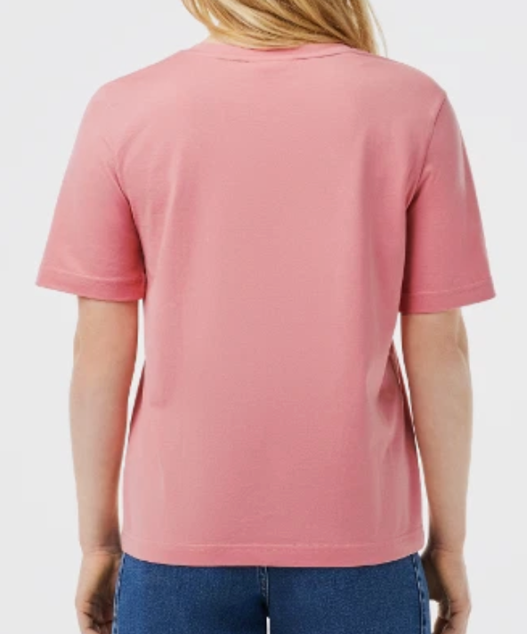 T-SHIRT CON SCOLLO A V IN MORBIDO COTONE RELAXED FIT