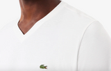 T-SHIRT CON SCOLLO A V IN JERSEY DI COTONE PIMA LEGGERO