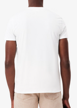 T-SHIRT CON SCOLLO A V IN JERSEY DI COTONE PIMA LEGGERO