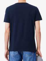 T-SHIRT CON SCOLLO A V IN JERSEY DI COTONE PIMA LEGGERO