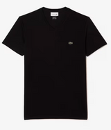 T-SHIRT CON SCOLLO A V IN JERSEY DI COTONE PIMA LEGGERO