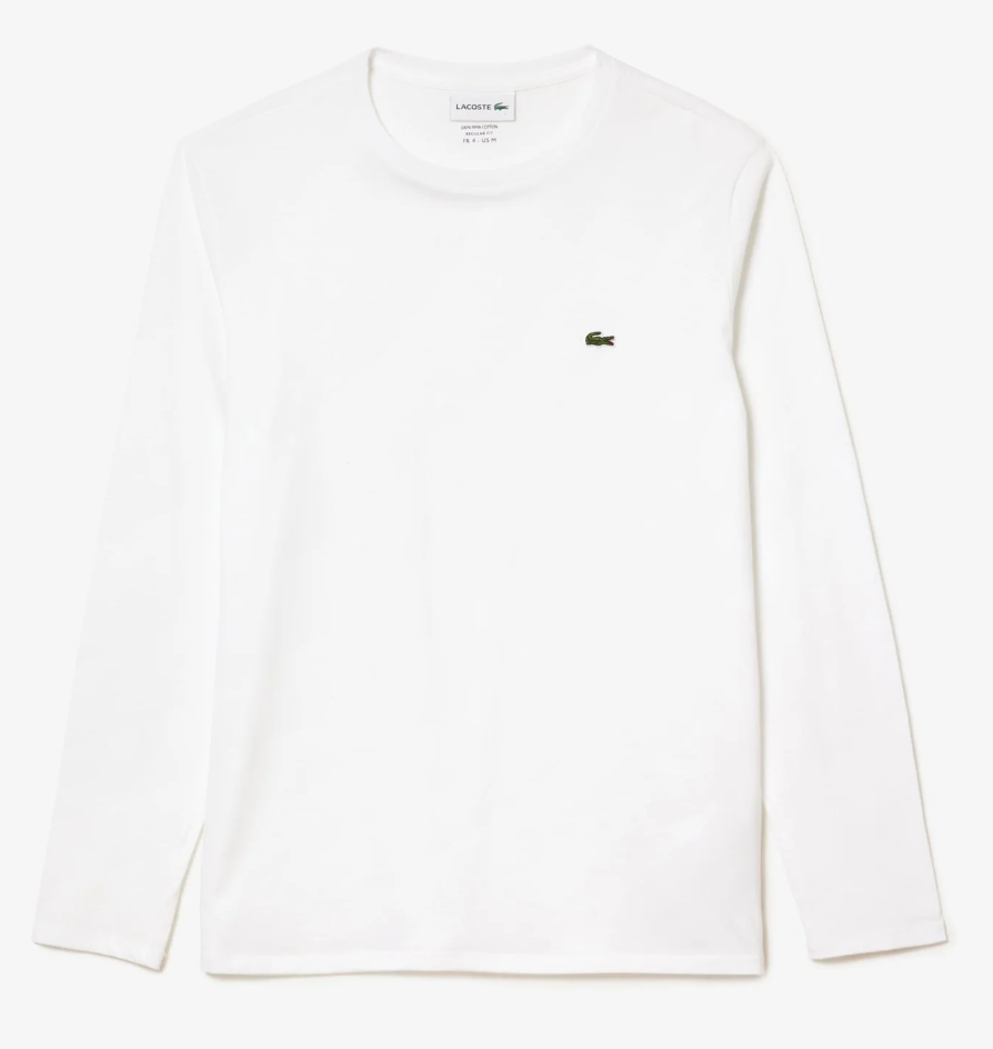 T-SHIRT A MANICHE LUNGHE IN JERSEY DI COTONE