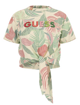 T-shirt con nodo Tropical