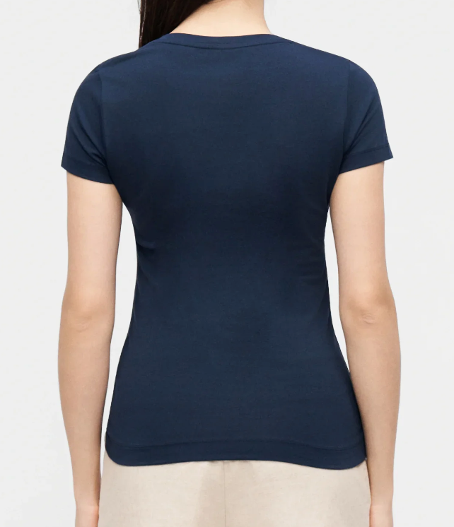 T-shirt Guess Slim in Cotone con Logo Flowers e Borchie