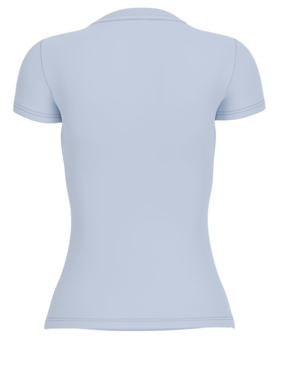 T-shirt Guess Slim in Cotone con Logo Flowers e Borchie