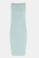Vestito midi scollo a barca