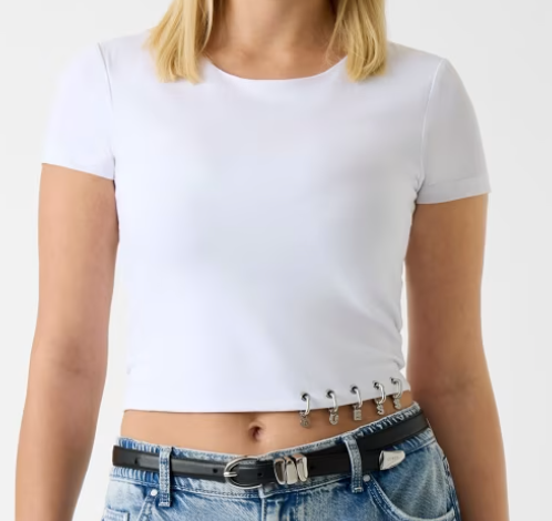 Top in maglia cropped