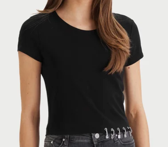 Top in maglia cropped