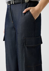 Pantaloni cargo in denim