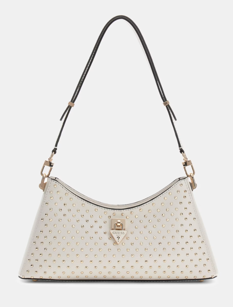 Borsa a spalla Patsie con borchie Guess