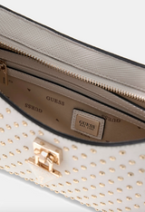 Borsa a spalla Patsie con borchie Guess