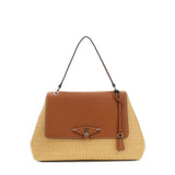 Borsa a tracolla con patta marrone Guess