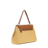 Borsa a tracolla con patta marrone Guess